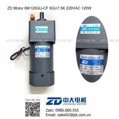 Động cơ giảm tốc ZD Motor 6IK200RGU-CF 6GU30K 220VAC 200W